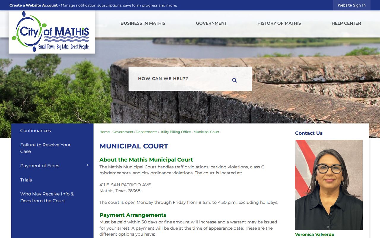 Mathis court records municipal options and clerk contact
